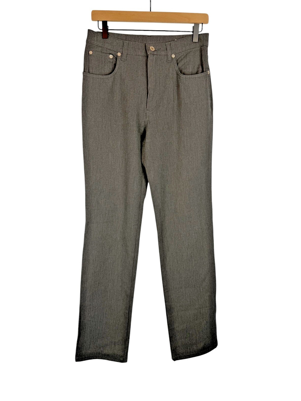 KATHERINE HAMNETT 1990s Five Pocket Pants Womens Gray 30 Stretch Vintage Italy